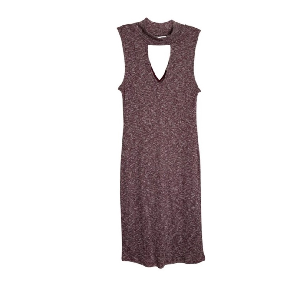LG/XL Cotton Faded Maroon Vintage Secretary Dress